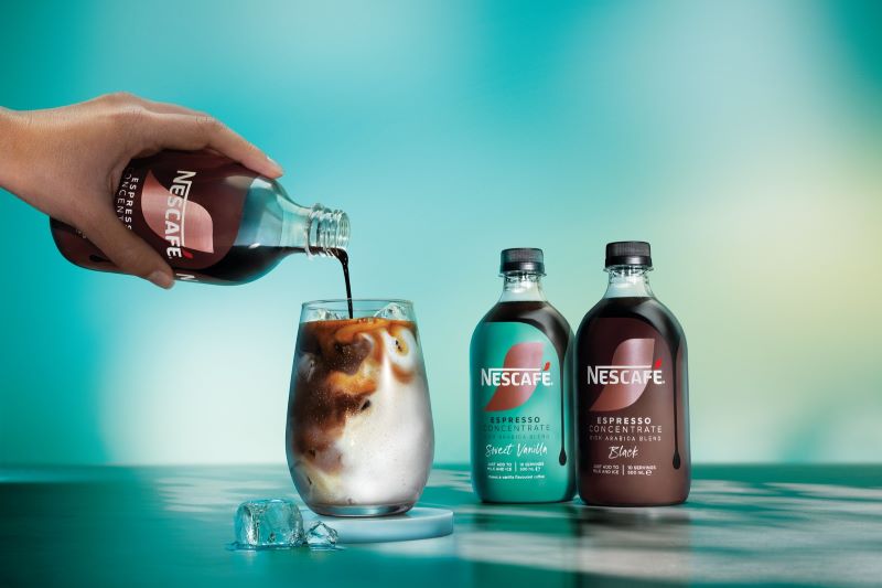 Nescafé cold brew concentrate bottled products