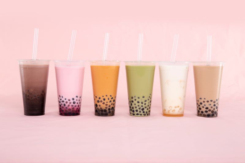 Line of bubble teas